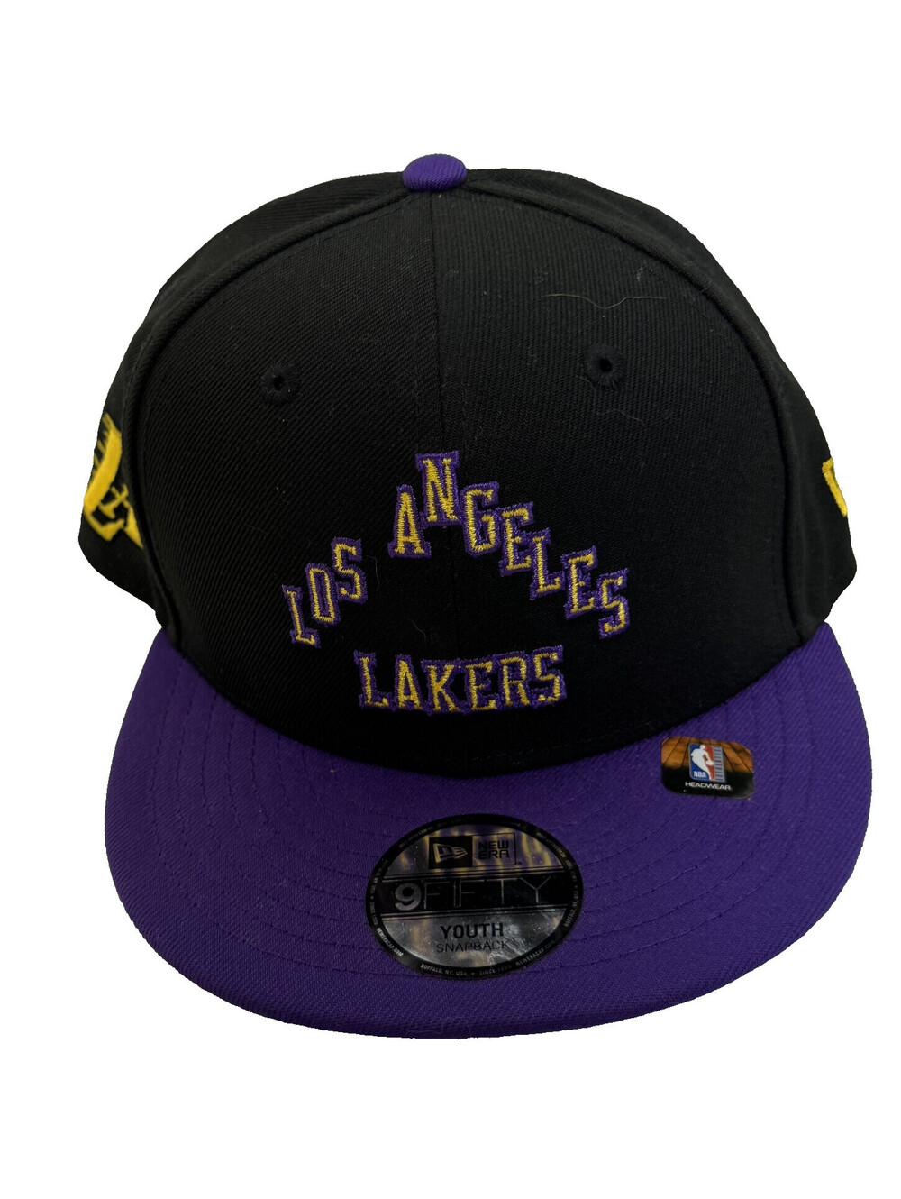 Los Angeles Lakers NBA New Era 9FIFTY Snapback Hat City Edition Youth Adjustable